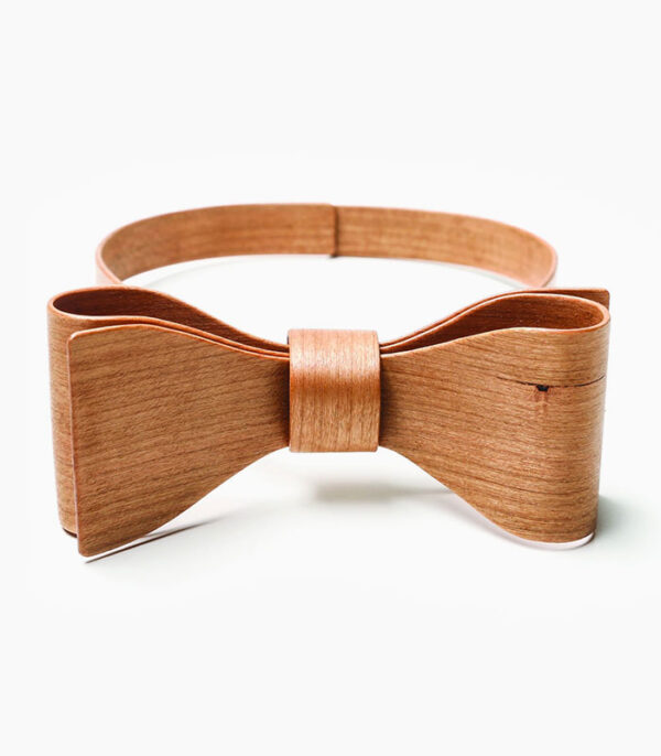 Wooden bow tie man