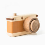 Photo camera wooden model